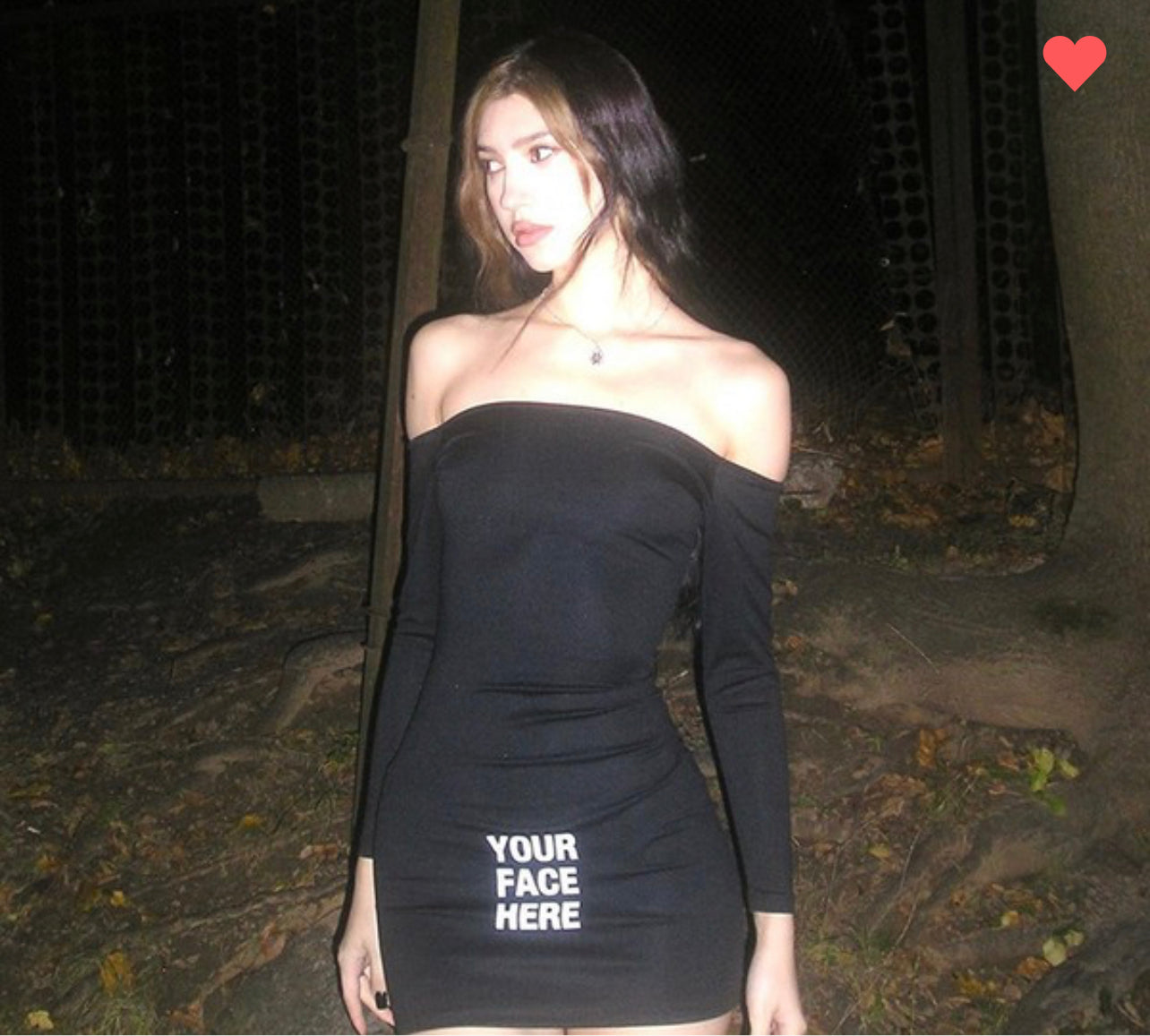 “YOUR FACE HERE” DRESS