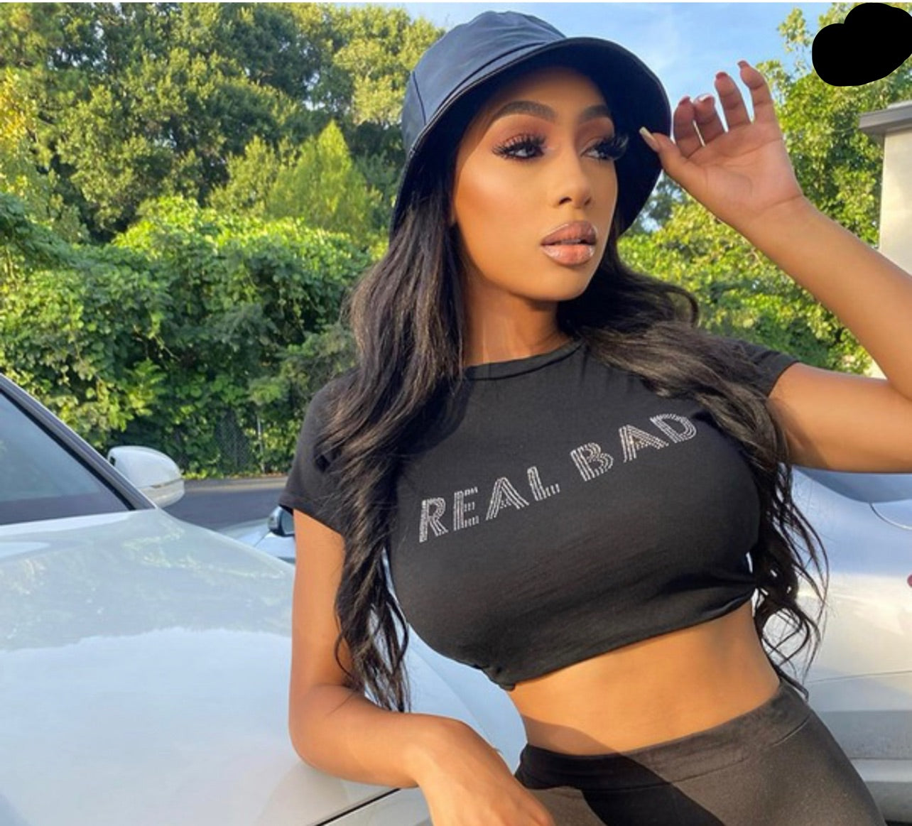 “REAL BAD” CROPPED TEE